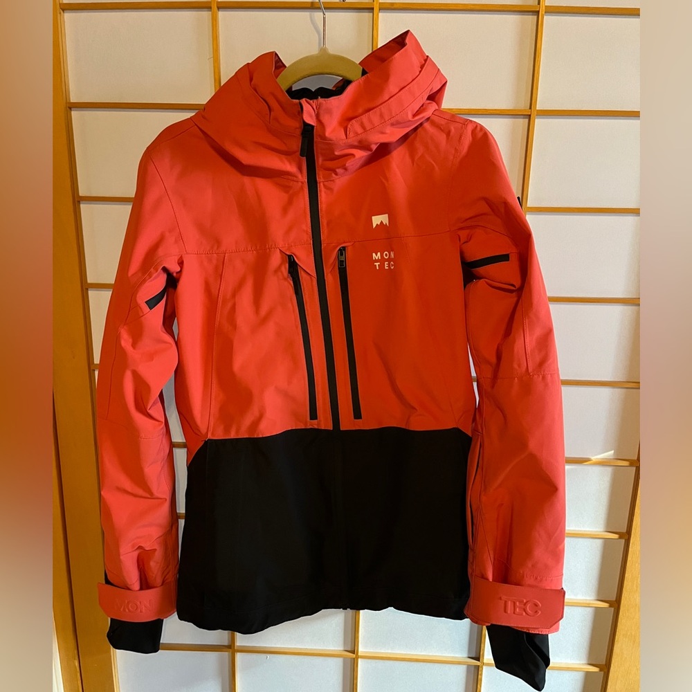Women’s Montec Moss W Ski Shell - Coral/Black - Size Small